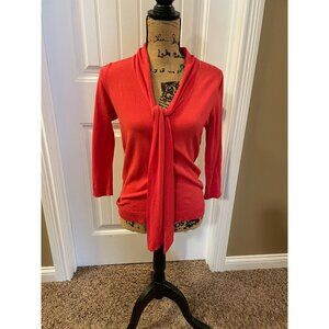 Coral New York & Co lightweight sweater